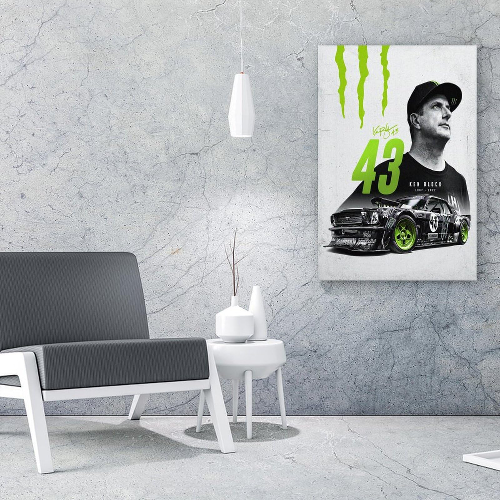Amazon.com: HRtyDQ Póster de arte Ken Block American Professional